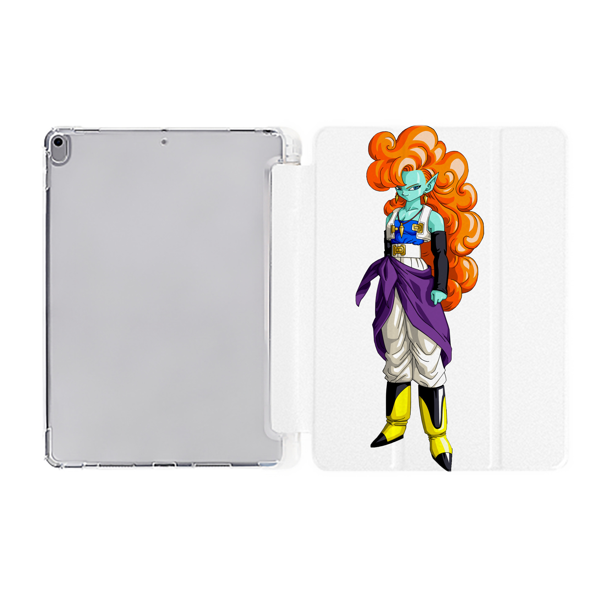（画像用） ドラゴンボール DRAGON BALL IPad ケース ペン収納付き 三つ折りスタンド PUレザー×シリコン 対応機種9.5/10.5/10.9インチ